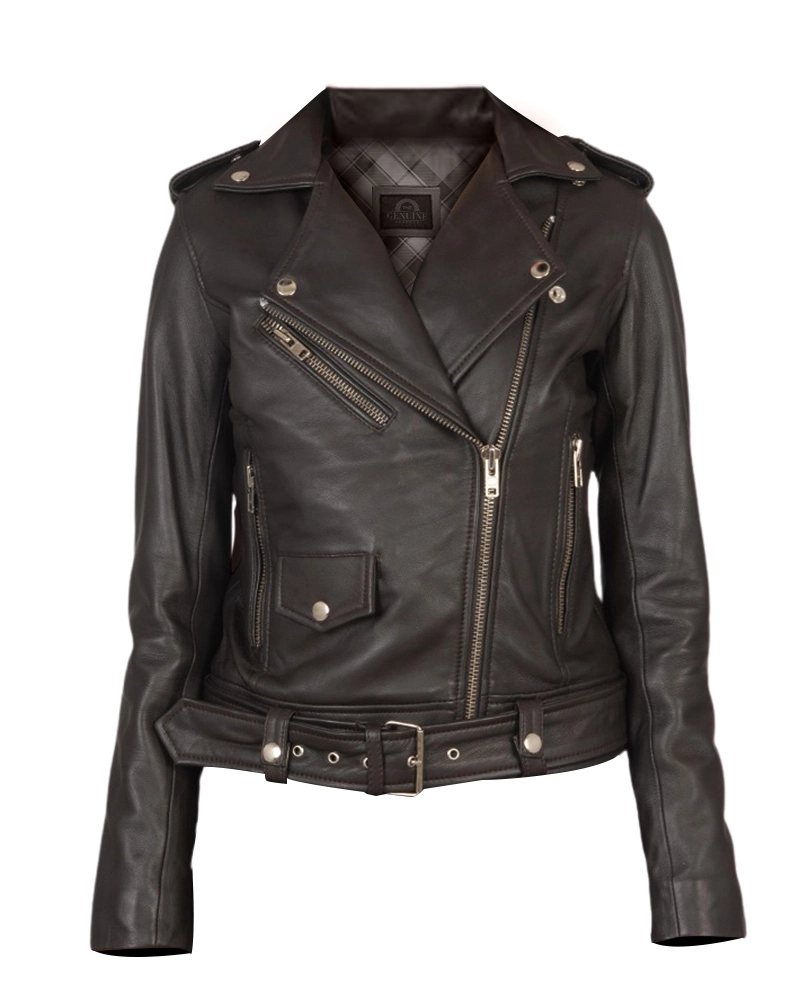 Alternative view of Women Alison Brown Biker Jacket