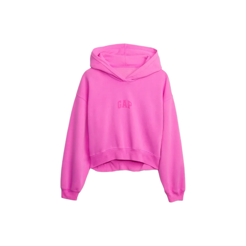 Gap Inspired Hot Pink Cropped Hoodie