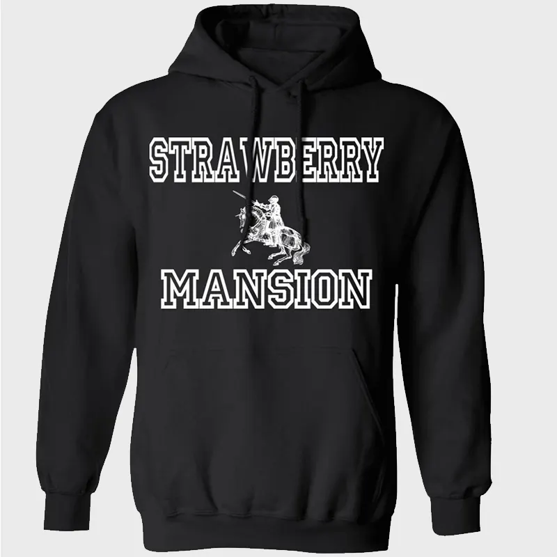 Strawberry Mansion Inspired Black Hoodie
