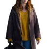 Emily Blunt Disclosure Day Grey Wool Coat