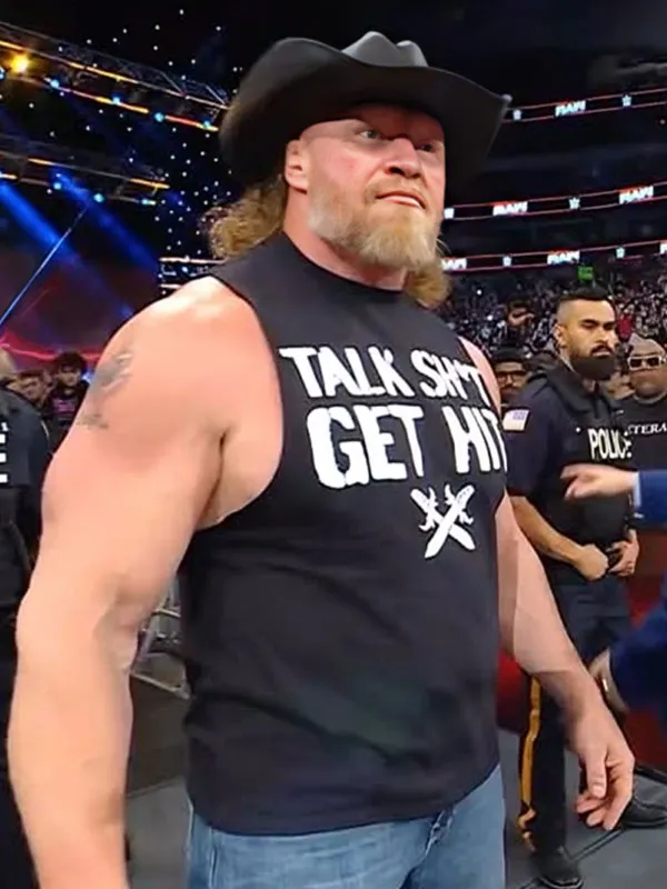 WWE 2026 Brock Lesnar Talk Shit Get Hit Black Shirt