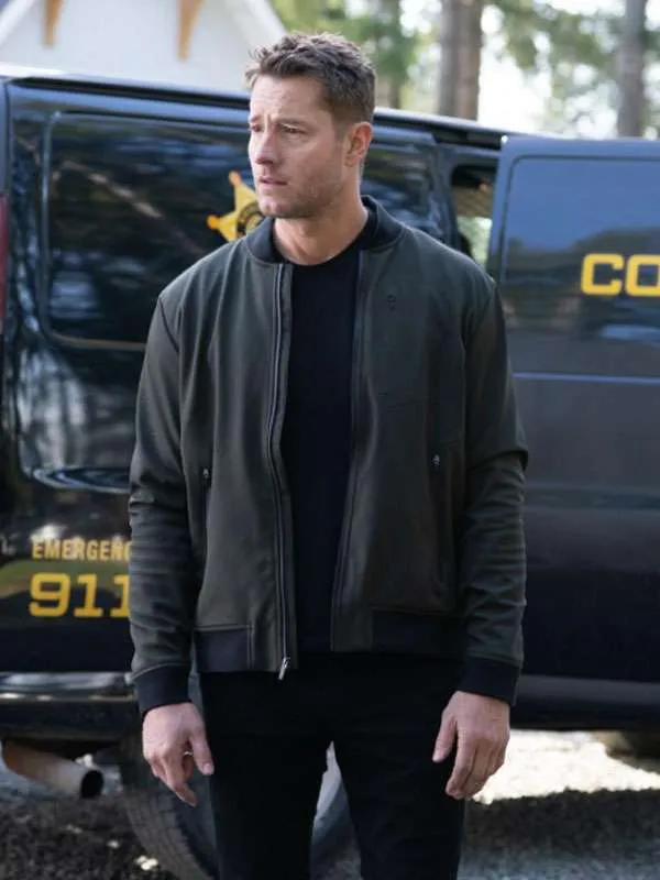 Tracker S03 Justin Hartley Green Bomber Jacket