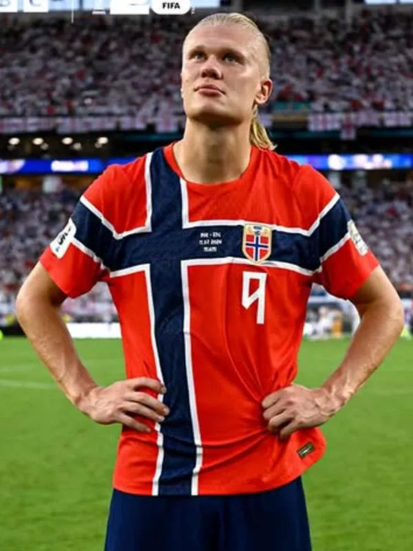 FIFA World Cup 2026 Erling Haaland Norway Red Jersey